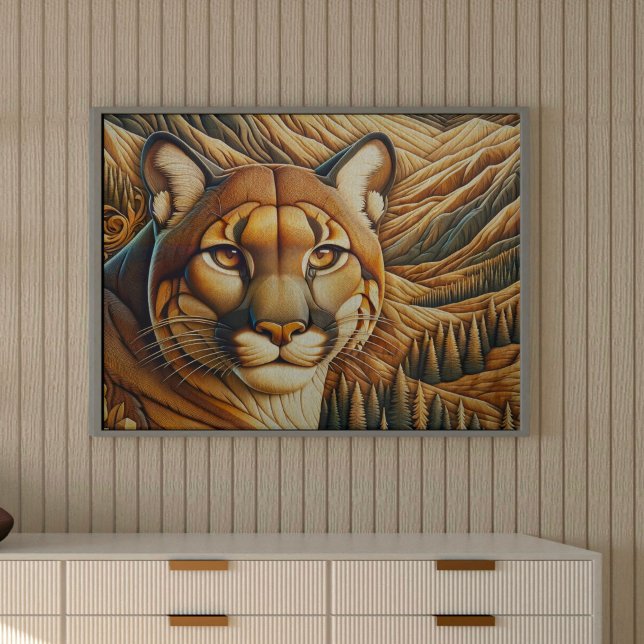 Wooden Panther Decoupage Tissue Paper (Creator Uploaded)