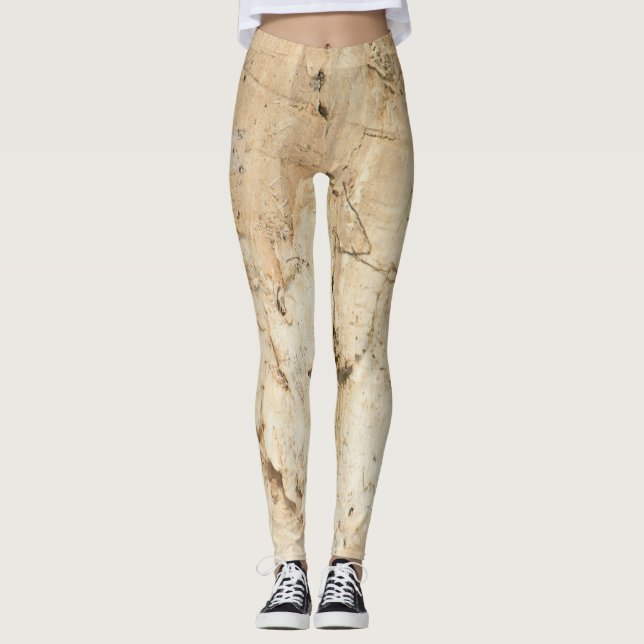 Wooden pattern leggings (Front)