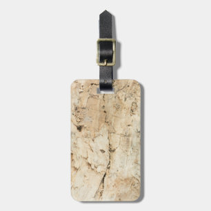 Wooden pattern luggage tag