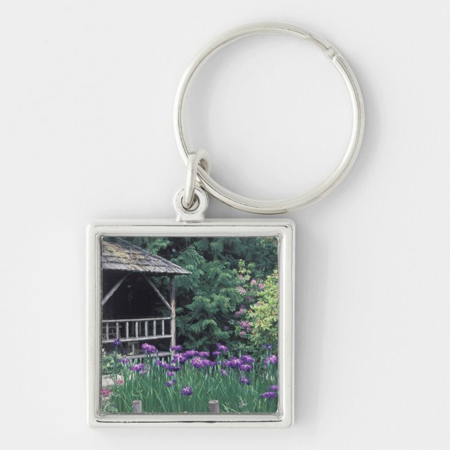 Wooden pavilion in the Sunken Garden in Keychain (Front)
