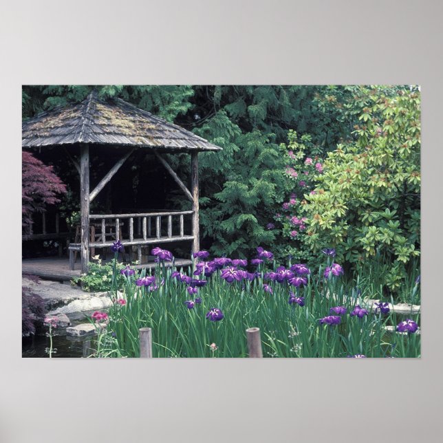 Wooden pavilion in the Sunken Garden in Poster (Front)