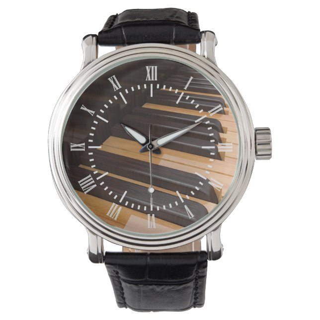 Wooden Piano Keys Watch (Front)