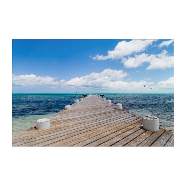 Wooden Pier Acrylic Print (Front)