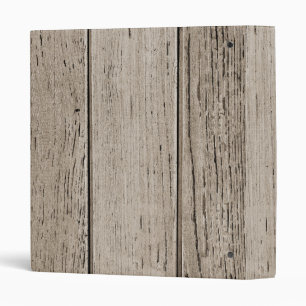 Wooden Planks 3 Ring Binder