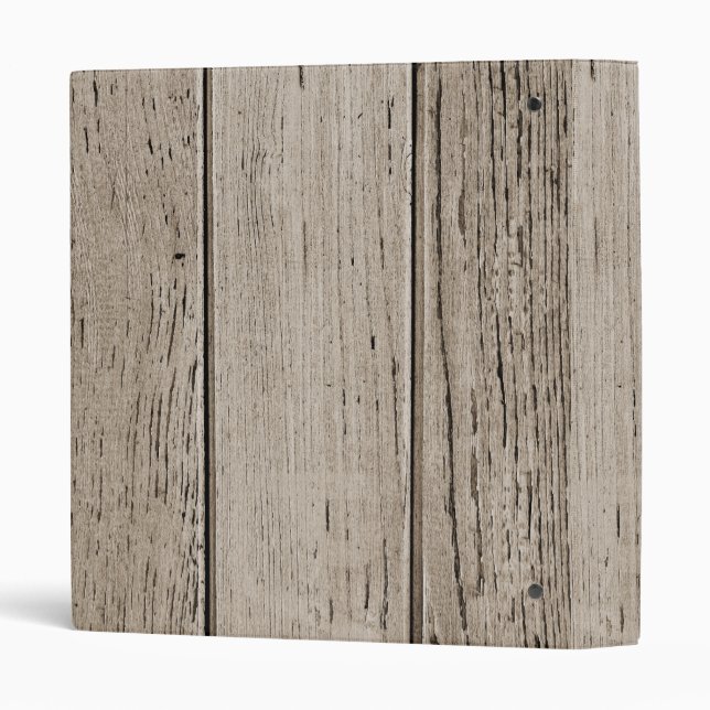 Wooden Planks 3 Ring Binder (Back/Spine)