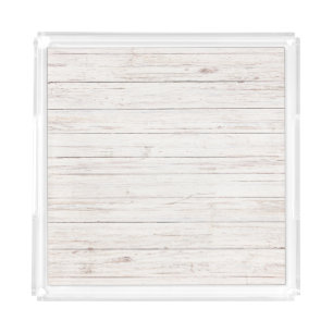 wooden planks acrylic tray