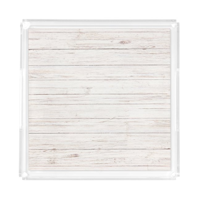 wooden planks acrylic tray (Front)