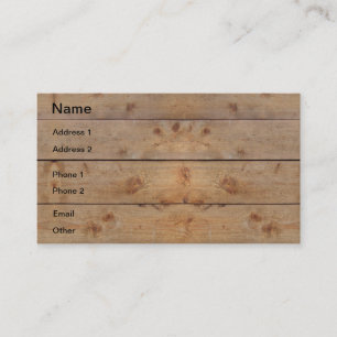 Wooden Planks Business Card