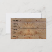 Wooden Planks Business Card (Front/Back)