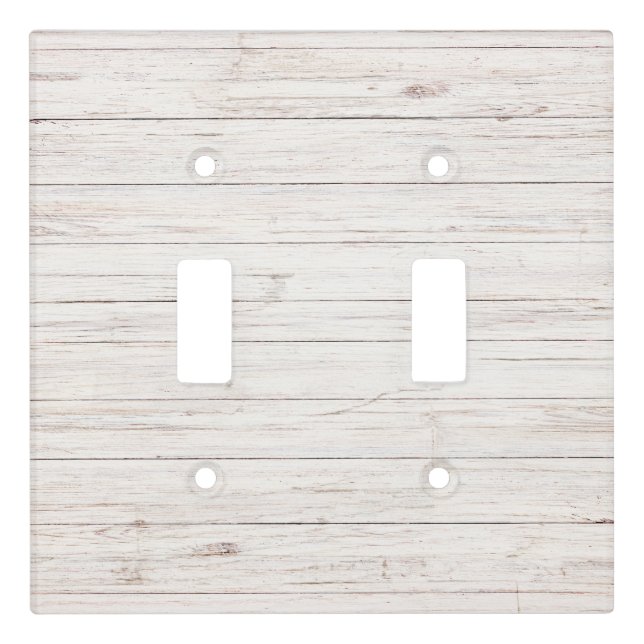 wooden planks light switch cover (Front)