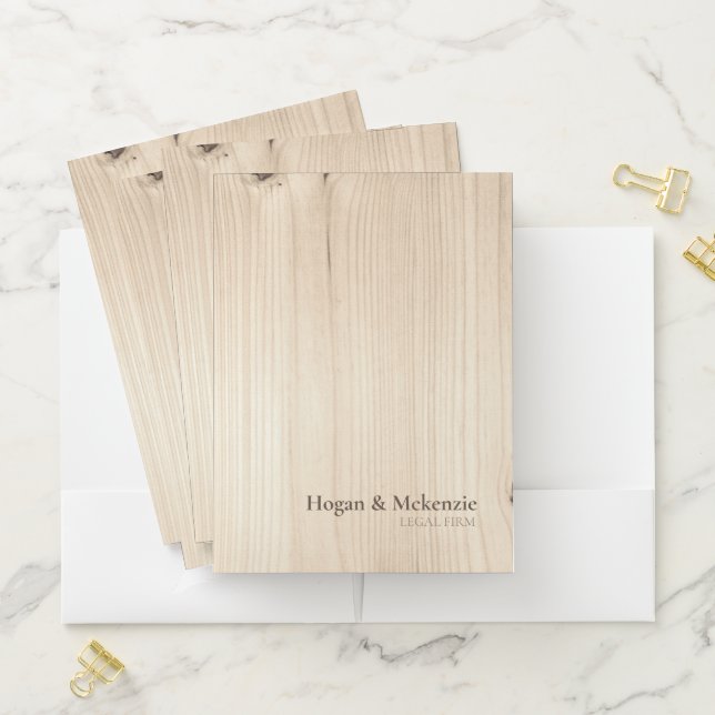 Wooden Pocket Folder (In Situ)