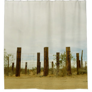 Wooden Posts/Fence Cool Unique Shower Curtain
