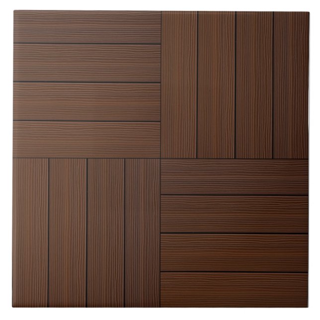 Wooden Quartet Ceramic Tile (Front)