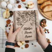 Wooden Recipe Book Spice (Front)