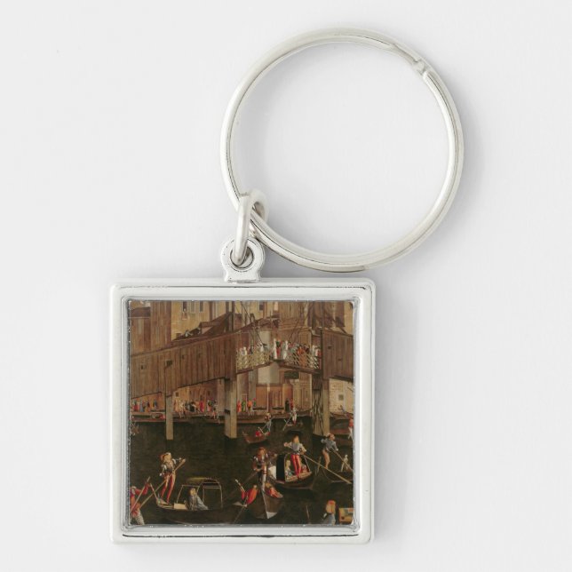 Wooden Rialto Bridge, from the Miracle of the Reli Keychain (Front)