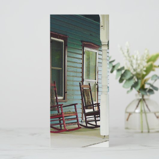 Wooden Rocking Chairs on Porch (Standing Front)