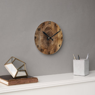 Wooden Round Clock