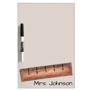 Wooden Ruler Personalized School Teacher Gift Dry-Erase Board