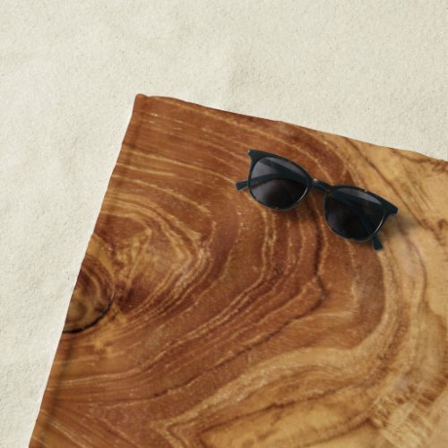 Wooden Rustic Teak Wood Texture Wood Grain Photo Beach Towel