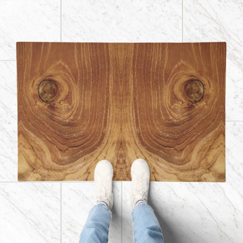 Wooden Rustic Teak Wood Texture Wood Grain Photo Doormat