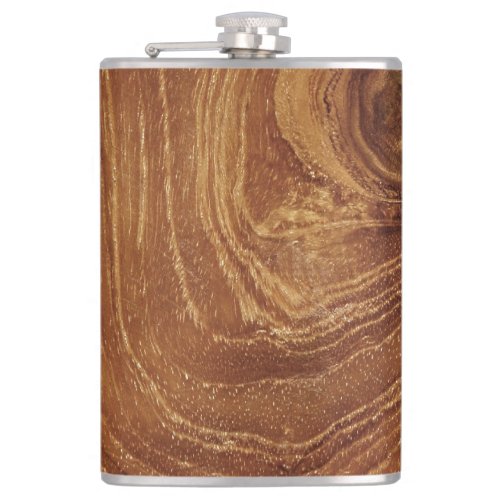 Wooden Rustic Teak Wood Texture Wood Grain Photo Flask