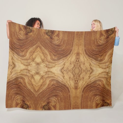 Wooden Rustic Teak Wood Texture Wood Grain Photo Fleece Blanket