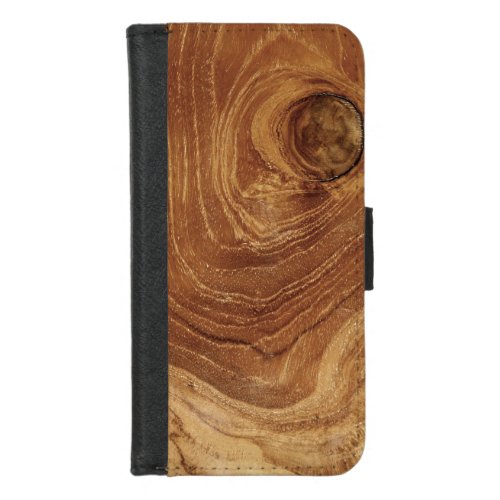 Wooden Rustic Teak Wood Texture Wood Grain Photo iPhone 87 Wallet Case