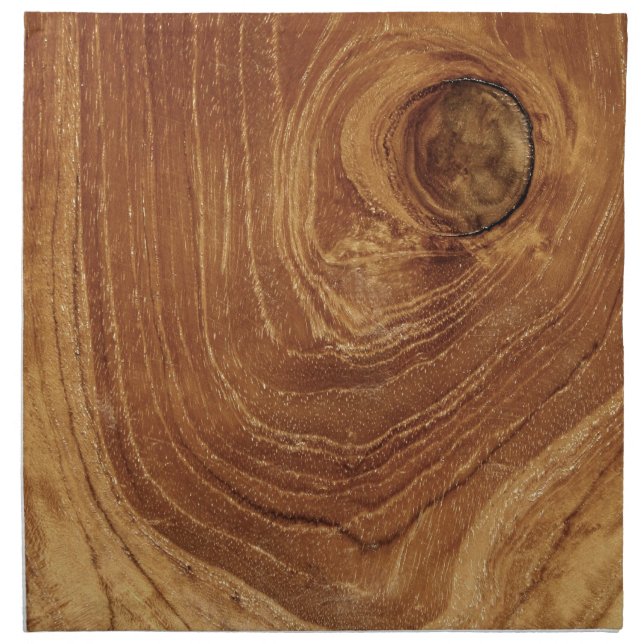 Wooden Rustic Teak Wood Texture Wood Grain Photo Napkin (Front)