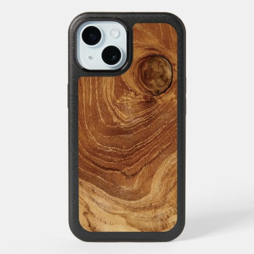 Wooden Rustic Teak Wood Texture Wood Grain Photo iPhone 15 Case