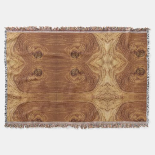 Wooden Rustic Teak Wood Texture Wood Grain Photo Throw Blanket