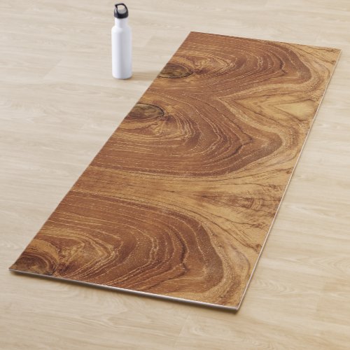 Wooden Rustic Teak Wood Texture Wood Grain Photo Yoga Mat