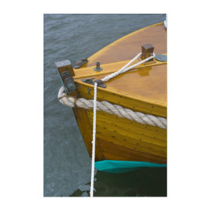 Wooden Sailboat In Water Acrylic Print