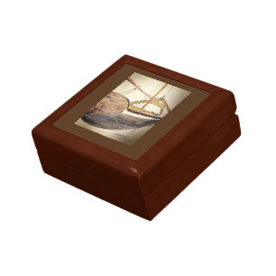 Wooden Sailboat Sketch - Keepsake Gift Box