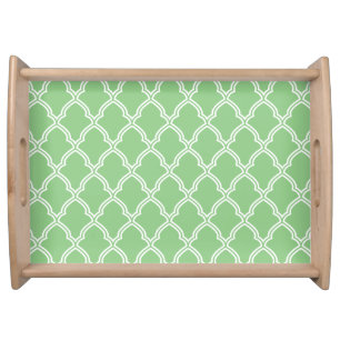 Wooden Serving Tray-Moroccan Print Serving Tray