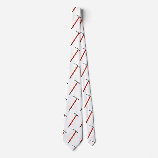 Wooden Shafted Ice Axe Illustration Tie (Front)