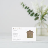 Wooden Shed Business Card (Standing Front)