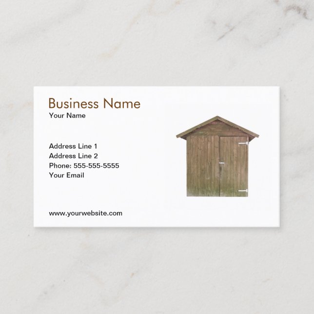 Wooden Shed Business Card (Front)