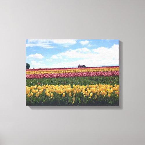 Wooden Shoe Tulip Farm Woodburn Oregon Canvas Print