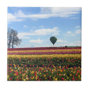 Wooden Shoe Tulip Farm, Woodburn, Oregon Ceramic Tile