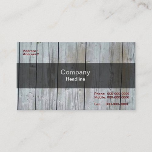 Wooden Siding Business Card