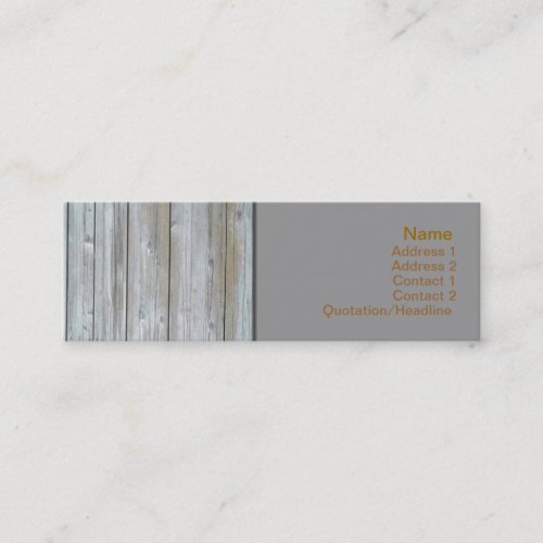 Wooden Siding Business Card