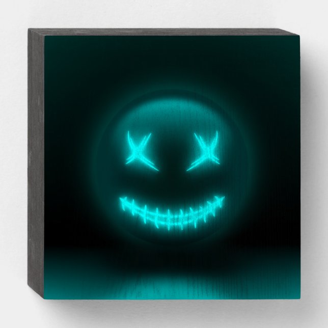 Wooden Sign Bluemoji (Front Horizontal)