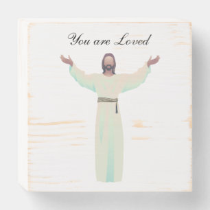 Wooden sign Jesus "You are Loved",