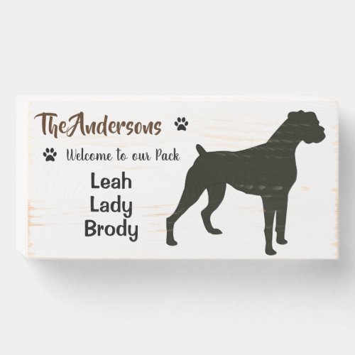 Wooden Signs _ Boxer Dog Sayings