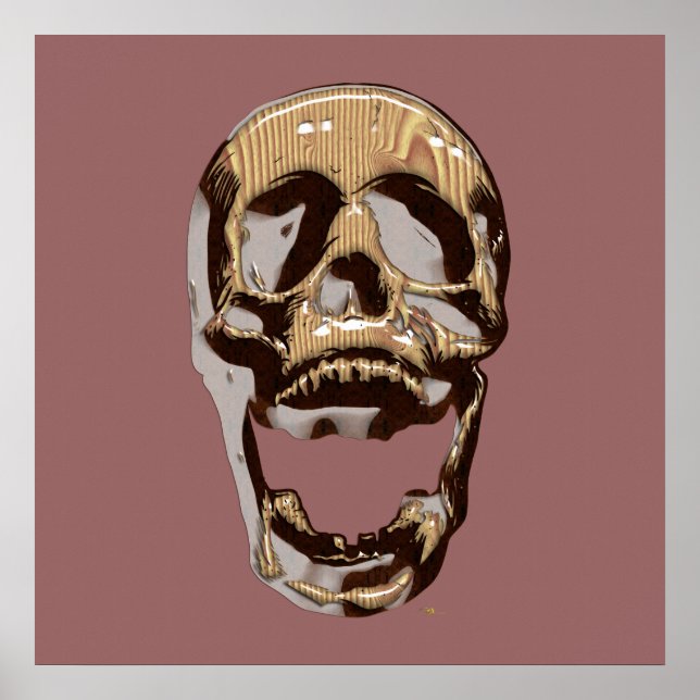 Wooden Skull Poster (Front)