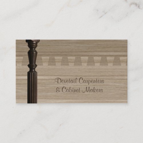 Carpentry or cabinet making business card