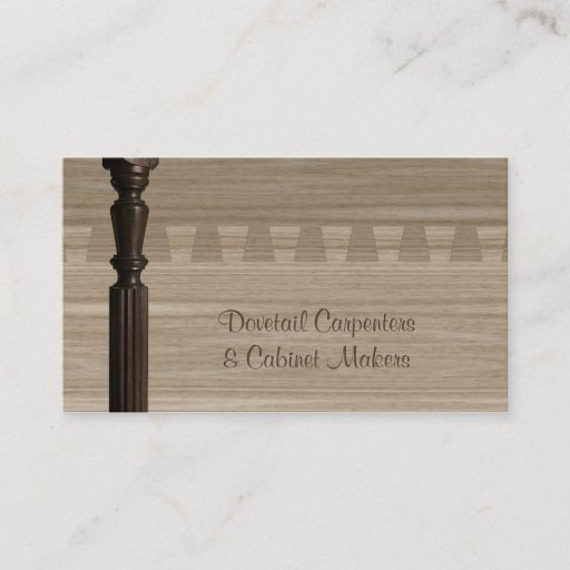 Customizable Carpentry or cabinet making business card