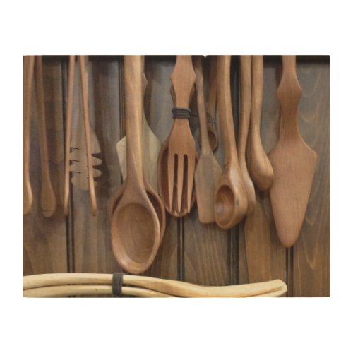 Wooden Spoon Display Wood Wall Art