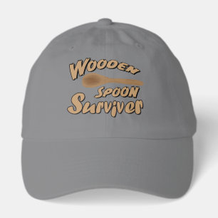 Wooden Spoon Surviver custom text illustration Hat