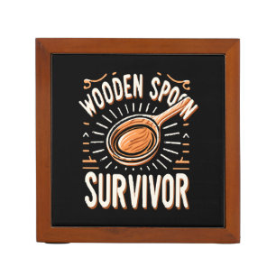 Wooden spoon Survivor Desk Organizer